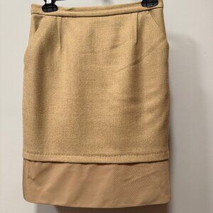 BCBG Maxazria Camel Wool Skirt